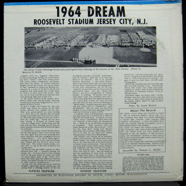 DREAM DRUM CORPS 1964 senior competition vol. 1 LP VG+ FSLP 2126 Vinyl 1964 - Shuga Records
