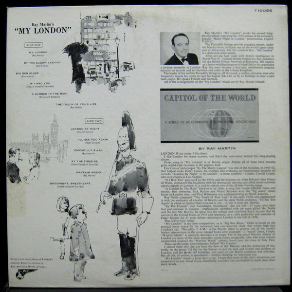 RAY MARTIN my london LP VG+ T-10056 Mono 1st Press Vinyl 1956 Record - Shuga Records