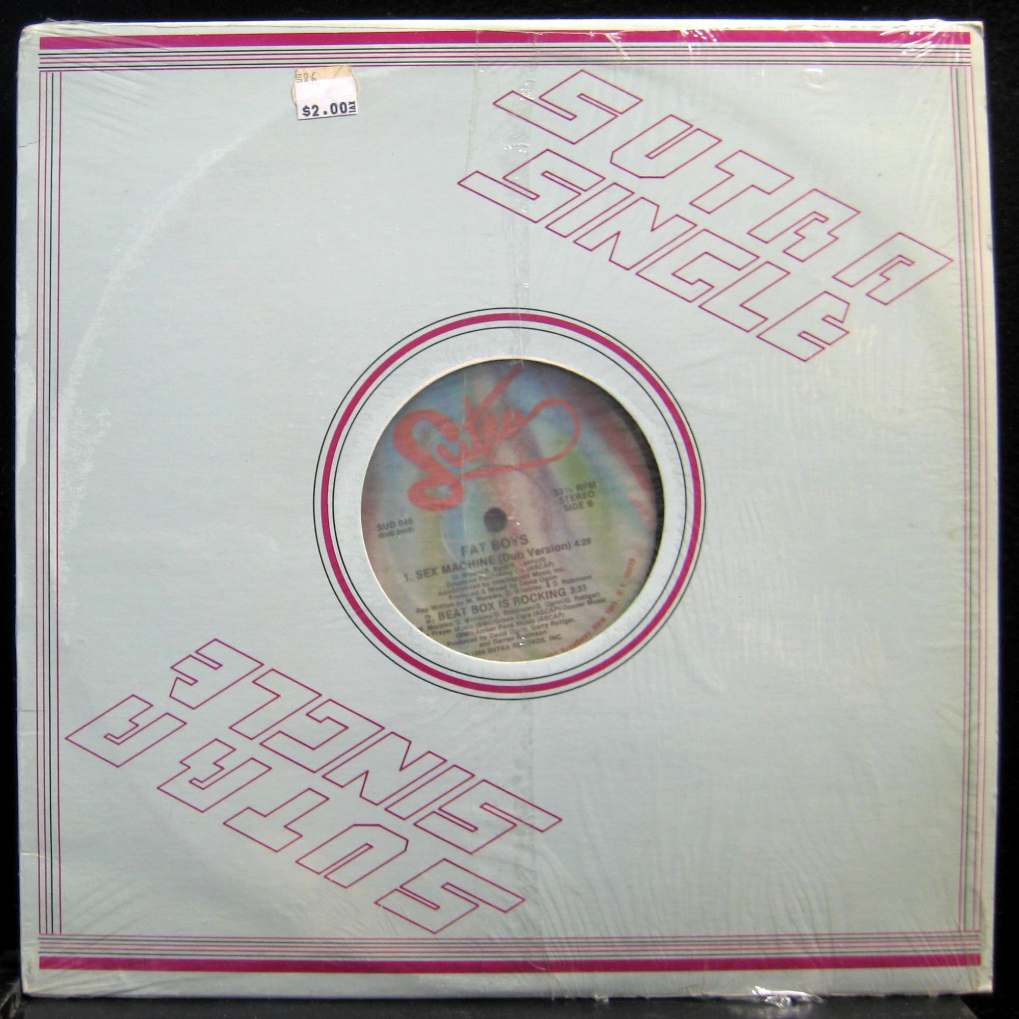 Fat Boys - Sex Machine / Beat Box Is Rocking 12" Mint- SUD 045 Vinyl 1986 Record