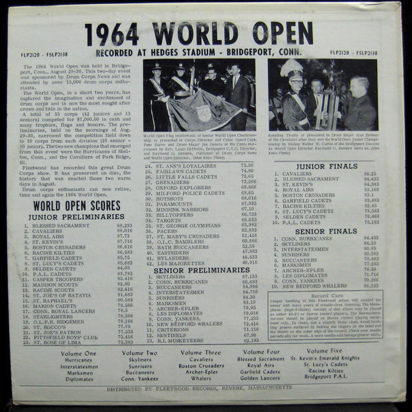 Drum & Bugle Championships - 1964 World Open Vol. 3 LP Mint- FSLP 2134 Vinyl - Shuga Records