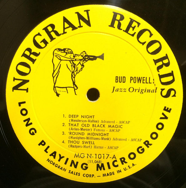 Bud Powell – Jazz Original - VG+ (VG cover) LP Record 1955 Norgran USA Mono Vinyl - Jazz / Bop - Shuga Records