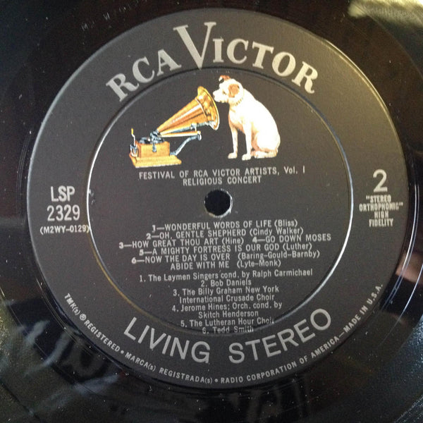 FESTIVAL OF RCA VICTOR ARTIST religious concert LP VG+ LSP 2329 Living Stereo 1s - Shuga Records