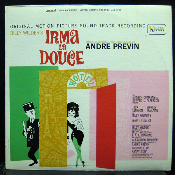 Andre Previn Soundtrack - Irma La Douce LP Mint- UAS 5109 1st Vinyl 1963 USA - Shuga Records