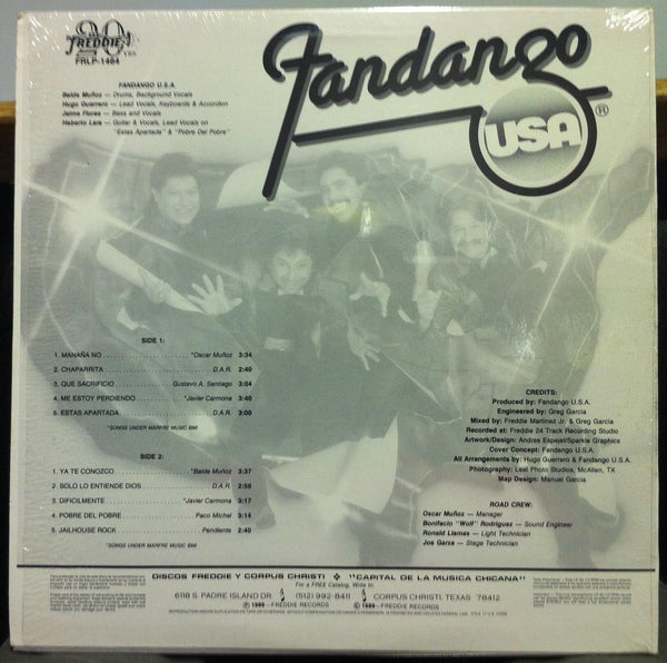 FANDANGO USA tearing it up LP Mint- FR 1464 Vinyl 1989 Texas Freddie Tex Mex - Shuga Records