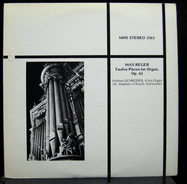 Andreas Schroder - Reger Twelve Pieces For Organ LP Mint- MHS 3563 Vinyl Record - Shuga Records