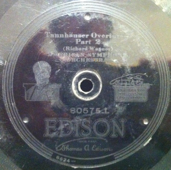American Symphony Orchestra - Wagner Tannhauser Part 1/2 10" VG 80575-R/L 1919 - Shuga Records