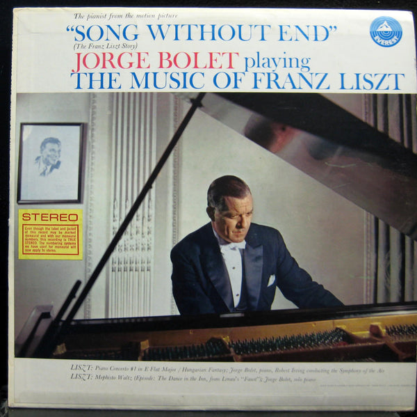JORGE BOLET liszt song without end LP Mint- SDBR 3062 Vinyl 1960 Record - Shuga Records