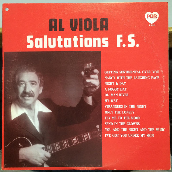 AL VIOLA salutations f.s. LP Mint- PBR-7 Vinyl 1977 Private Jazz Frank Sinatra - Shuga Records