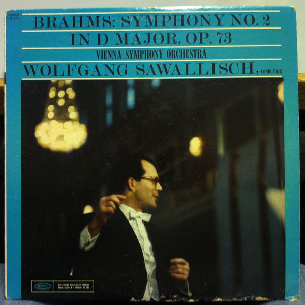 Wolfgang Sawallisch B- rahms Symphony No. 2 LP VG+ Lc 3722 Epic Mono Record - Shuga Records