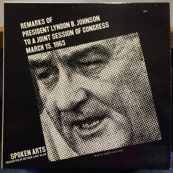 REMARKS OF PRESIDENT LYNDON B JOHNSON to a joint session of congress LP VG+ 1955 - Shuga Records