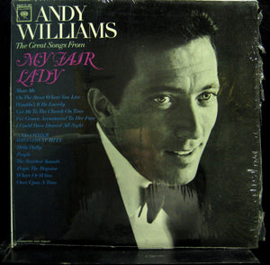 ANDY WILLIAMS  great songs from my fair lady LP Mint- CL 2205 2 Eye Vinyl - Shuga Records
