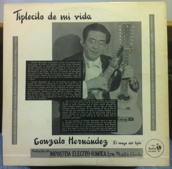 Gonzalo Hernandez - Tiplecito De Mi Vida - Mint- LP Record Sonolux Mono Colombia Vinyl - Bambuco - Shuga Records