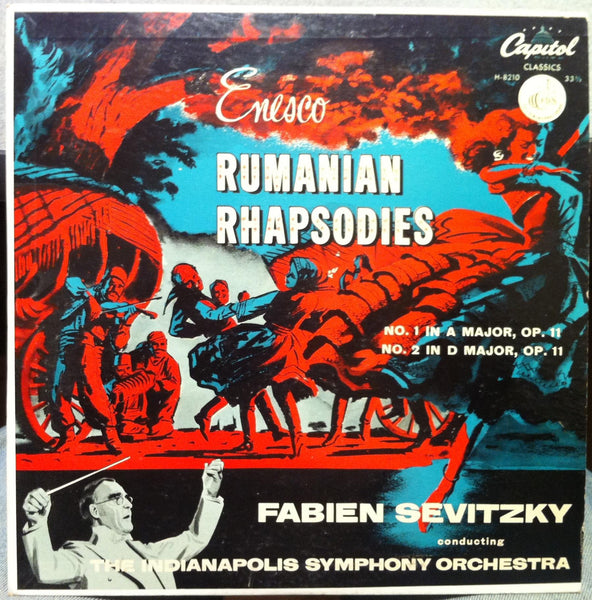 FABIEN SEVITZKY enesco rumanian rhapsody no. 1 & 2 VG+ 10" H-8210 Capitol US - Shuga Records