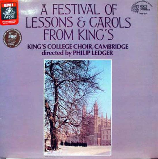Ledger & King's College Choir - Festival Of Lessons & Carols LP Mint- ASD 3778 - Shuga Records