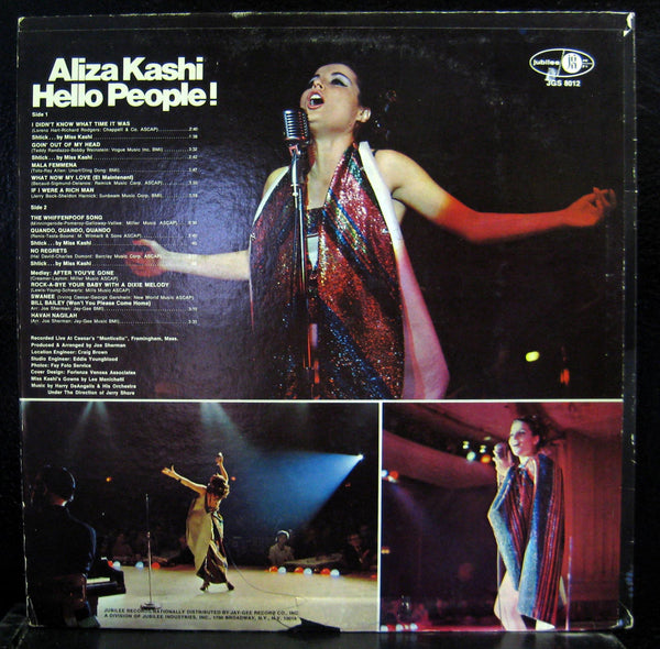 Aliza Kashi - Hello People LP VG+ JGS 8012 Vinyl 1972 Record - Shuga Records