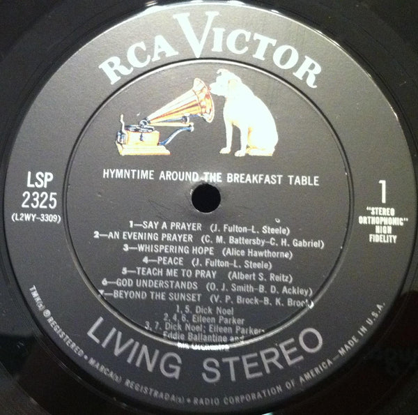 Don Mcneill - Hymntime Around The Breakfast Table LP Mint- LSP 2325 Vinyl 1961 - Shuga Records