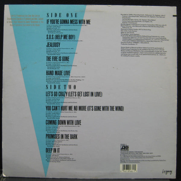 Heavy Traffic Starring V ‎– Heavy Traffic Starring V - VG+ LP Record 1986 Atlantic USA Promo Vinyl - Soul / Funk / Disco - Shuga Records