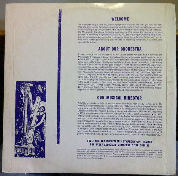 Dorati - Offenbach Gaite Parisienne LP VG+ MG 50152 Mercury Minneapolis Ltd Ed - Shuga Records