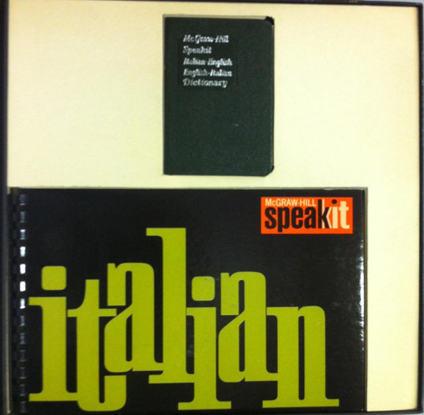 McGraw Hill Speakit Italian 2 LP Box Set Mint- 05873 USA Mono 1961 w/2 Books - Shuga Records