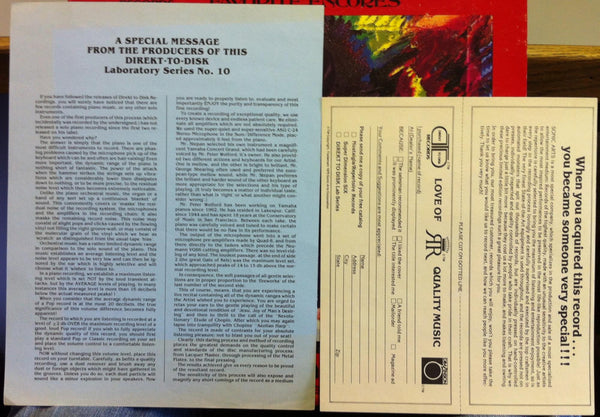 RUSSELL STEPAN favorite encores LP Mint- Audiophile D2D Direct To Disc 1978 - Shuga Records