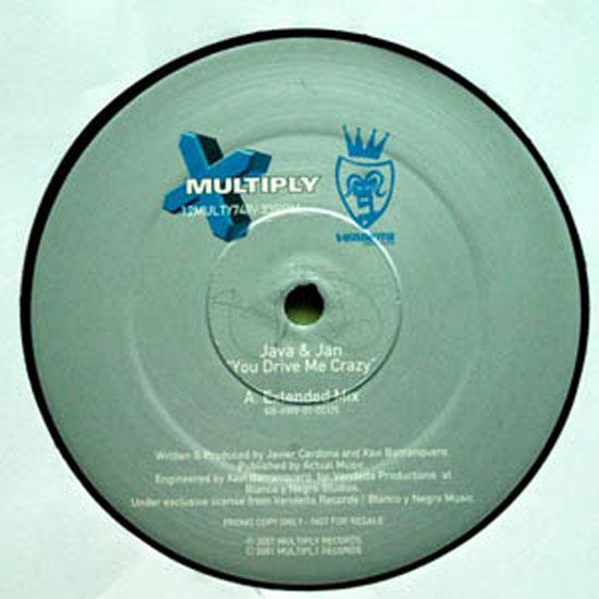 Java & Jan - You Drive Me Crazy 12" Mint- Promo 12MULTY 74P UK House 2001 Record - Shuga Records