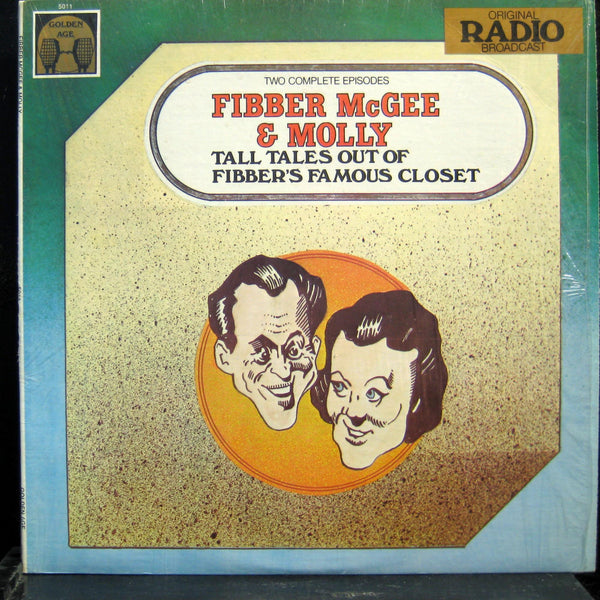 Fibber McGee & Molly Tall Tales Out Of Fibber's Famous Closet LP Mint- GA-5011 - Shuga Records