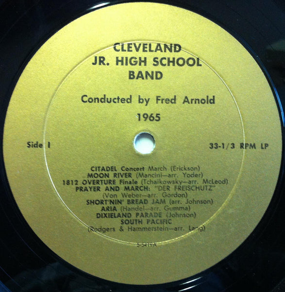 Cleveland Jr. High School - 1965 Band & Choruses LP VG+ Mono USA Hand Made Cover - Shuga Records