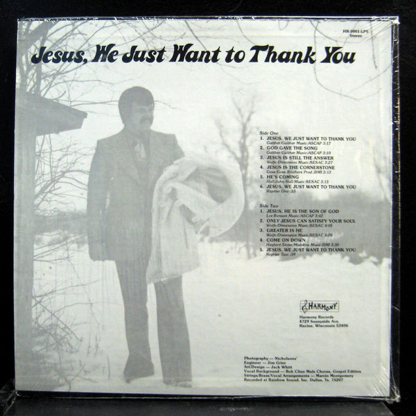 Sam Farina - Jesus We Just Want To Thank You LP Mint- HR-5001 Private Xian Vinyl - Shuga Records