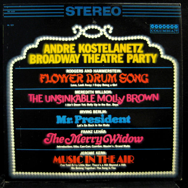 Andre Kostelanetz - Broadway Theatre Party LP VG+ HS 11171 Vinyl Record - Shuga Records