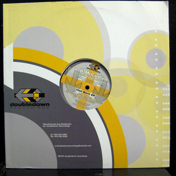 B. Mccarthy - Hell Bent EP - VG+ 12" Record 2000 Doubledown Recordings USA Vinyl - Deep House / Tribal House / Tech House - Shuga Records