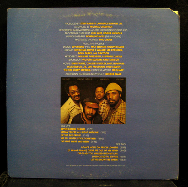 Four Tops - Night Lights Harmony LP VG+ ABCD-862 Vinyl 1975 Record Promo - Shuga Records