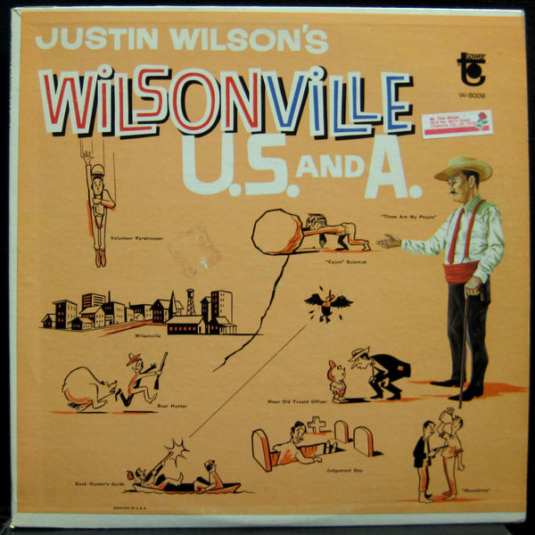 Justin Wilson - Wilsonville U.S. & A. LP VG+ Dt-5009 1st Vinyl 1966 Record - Shuga Records