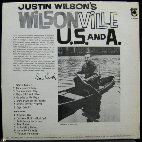 Justin Wilson - Wilsonville U.S. & A. LP VG+ Dt-5009 1st Vinyl 1966 Record - Shuga Records