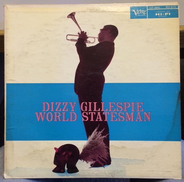 DIZZY GILLESPIE world statesman LP VG+ MGV-8174 Mono Verve Clef 1957 Trumpeter - Shuga Records