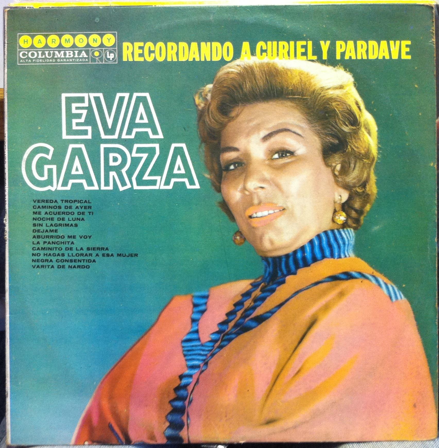 Eva Garza - Recordando A Curiely Y Pardave LP VG+ Mexico CBS HL 8100 Mono Latin - Shuga Records