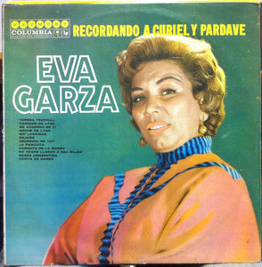 Eva Garza - Recordando A Curiely Y Pardave LP VG+ Mexico CBS HL 8100 Mono Latin - Shuga Records