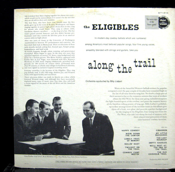 Eligibles - Along The Trail LP Mint- ST-1310 Mono Vinyl 1960 Record - Shuga Records
