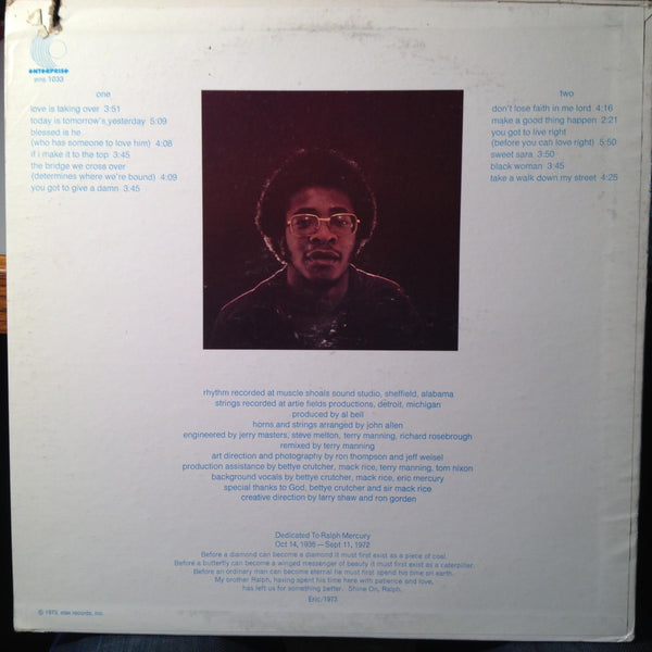 Eric Mercury - Love Is Taking Over LP Mint- ENS 1033 Soul 1973 Enterprise Stax