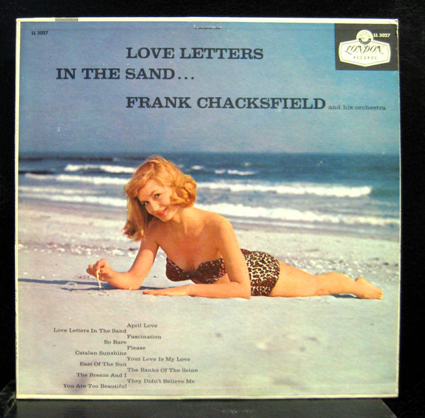 FRANK CHACKSFIELD love letters in the sand LP VG+ LL.3027 UK ffrr Mono Vinyl - Shuga Records