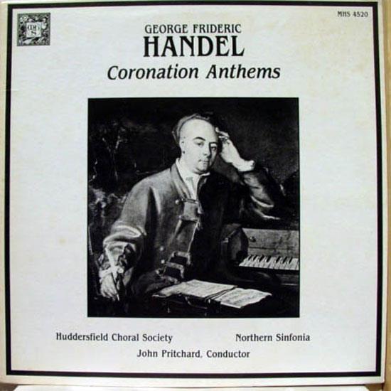 John Pritchard - Handel Coronation Anthems LP Mint- MHS 4520 Stereo 1982 Record - Shuga Records