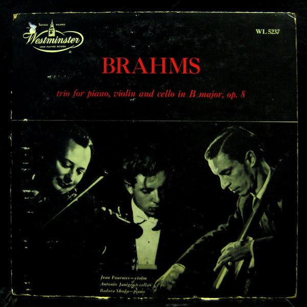 BADURA SKODA / FOURNIER / JANIGRO brahms trio LP VG+ WL 5237 Westminster 1953 US - Shuga Records