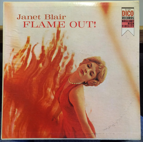 Janet Blair – Flame Out! - VG+ LP Record 1959 Dico USA Mono Vinyl - Jazz Vocal