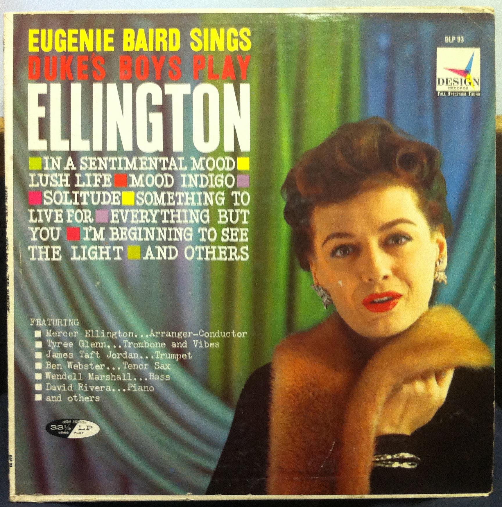 Eugenie Baird - Sings Duke Ellington LP VG DLP-93 Vinyl 1959 Mono Jazz Record - Shuga Records