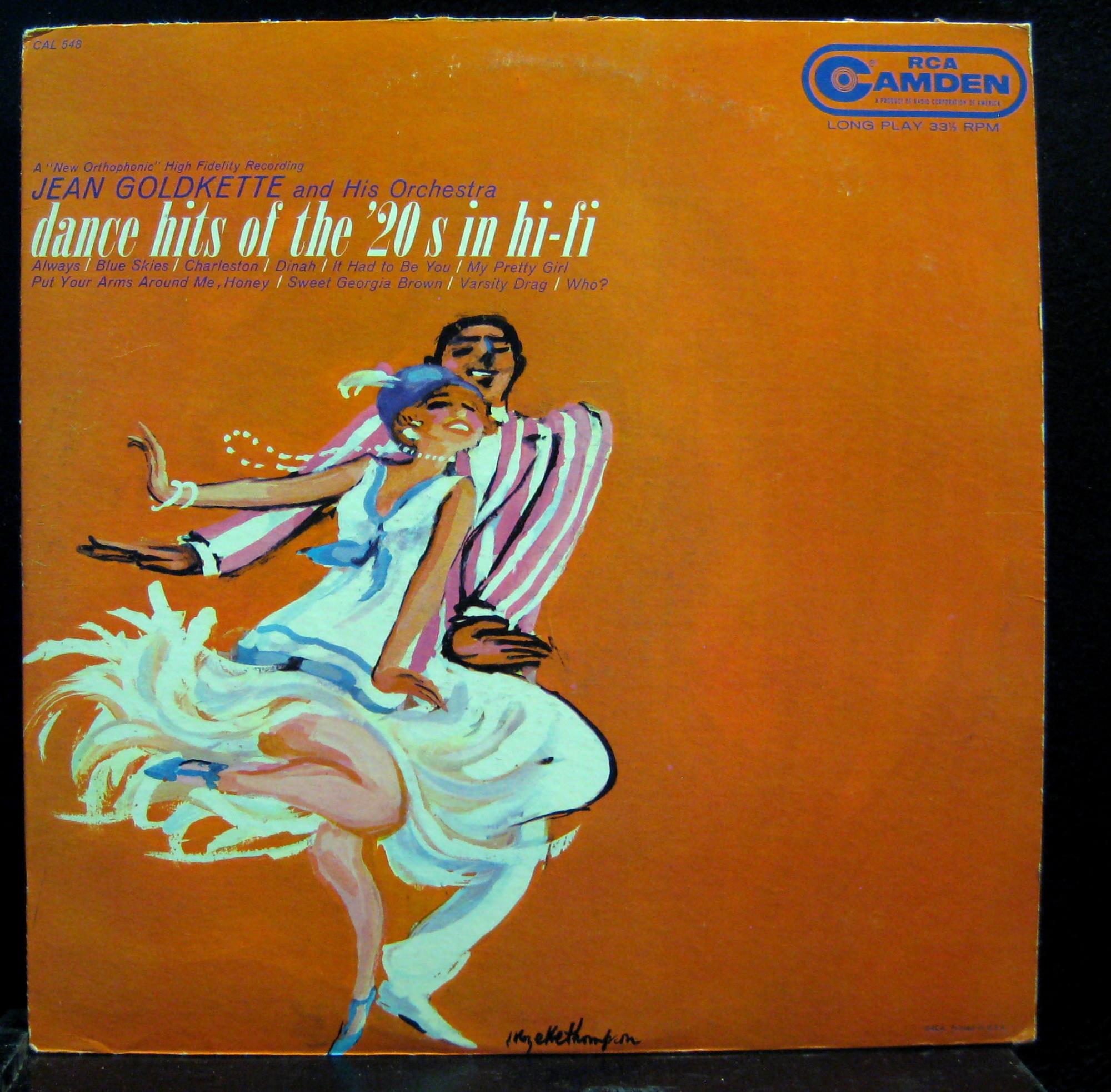 JEAN GOLDKETTE dance hits of the '20's in hi-fi LP VG+ CAL 548 Vinyl 1959 Record - Shuga Records