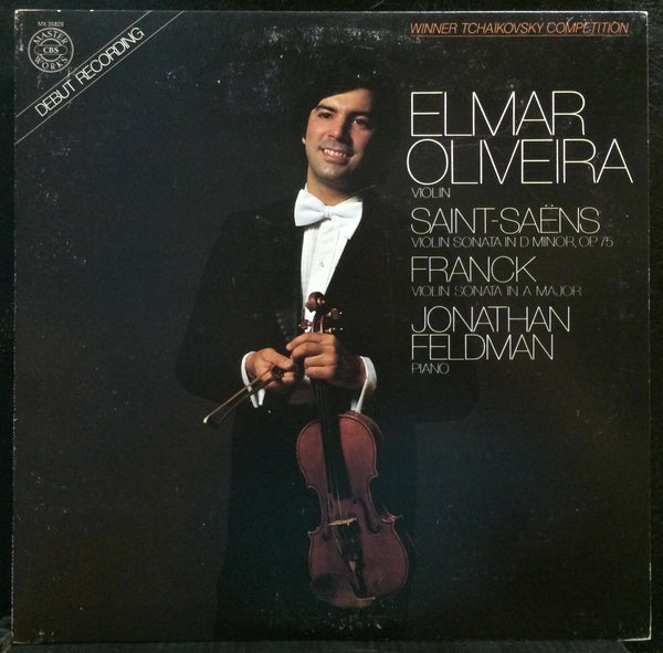 Elmar Oliveira - Saint-Saens & Franck Violin LP Mint- MX 35829 1980 White Promo - Shuga Records