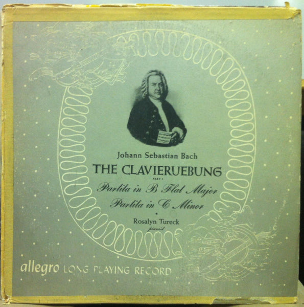 Allegro 1950's DG Mono ROSALYN TURECK bach clavieruebung part 1 LP VG AL 18 - Shuga Records