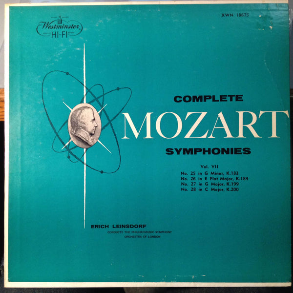 Erich Leinsdorf - Mozart Symphony No 25,26,27,28 LP VG+ XWN 18675 Westminster - Shuga Records