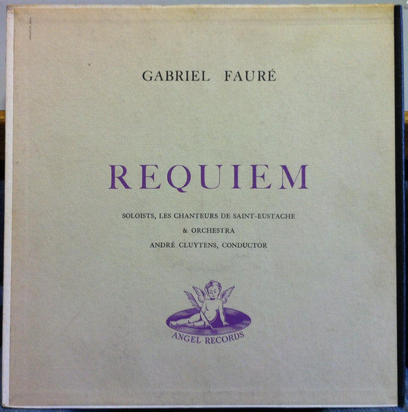 ANDRE CLUYTENS faure requiem LP VG+ ANG 35019 Vinyl UK Mono 1st Press Angel - Shuga Records
