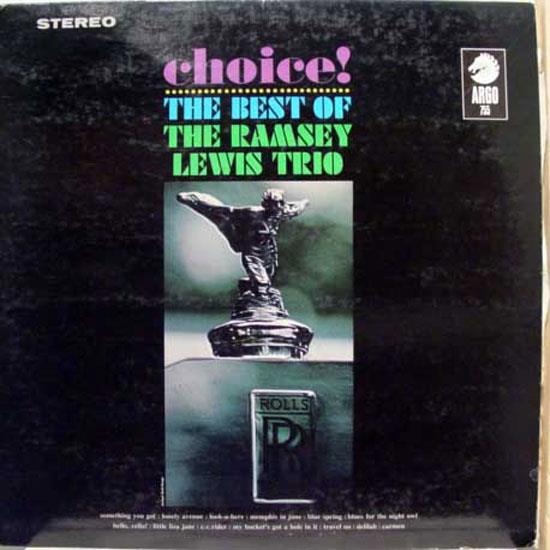 Ramsey Lewis - Choice LP VG+ LPS 755 Color Vinyl 1968 Record - Shuga Records