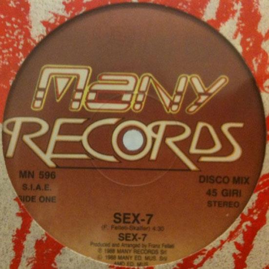 Sex-7 - KM 202 / Sex-7 - VG+ 12" Single Record 1988 Many Italy Vinyl - Italo-Disco / Italo-House - Shuga Records